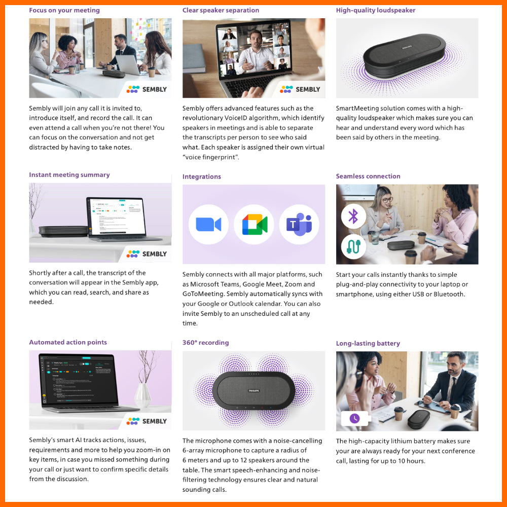 Philips SmartMeeting Wireless Conference Meeting Microphone PSE0501