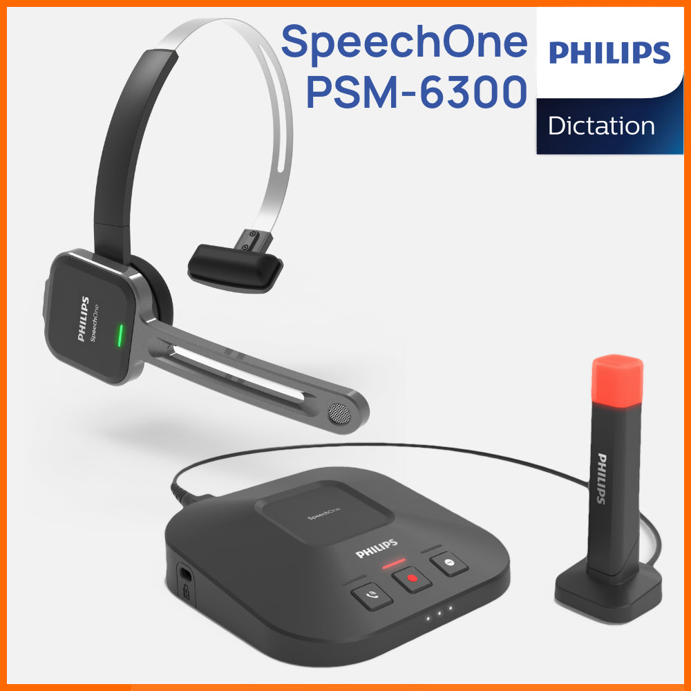 Philips SpeechOne Wireless Headset Mic for Dictation Online Meetings