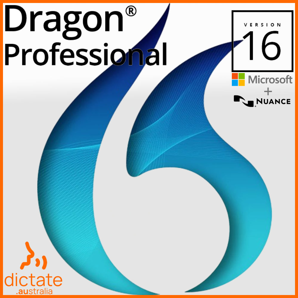 Buy Dragon NaturallySpeaking Pro v16 stand alone licence key Windows Australia