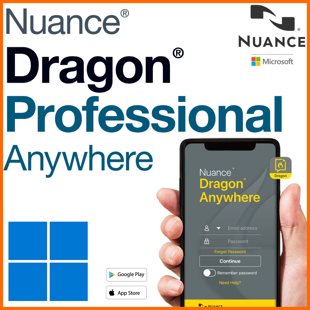 Buy Dragon Professional Anywhere for Windows with Dragon Anywhere mobile app Australia