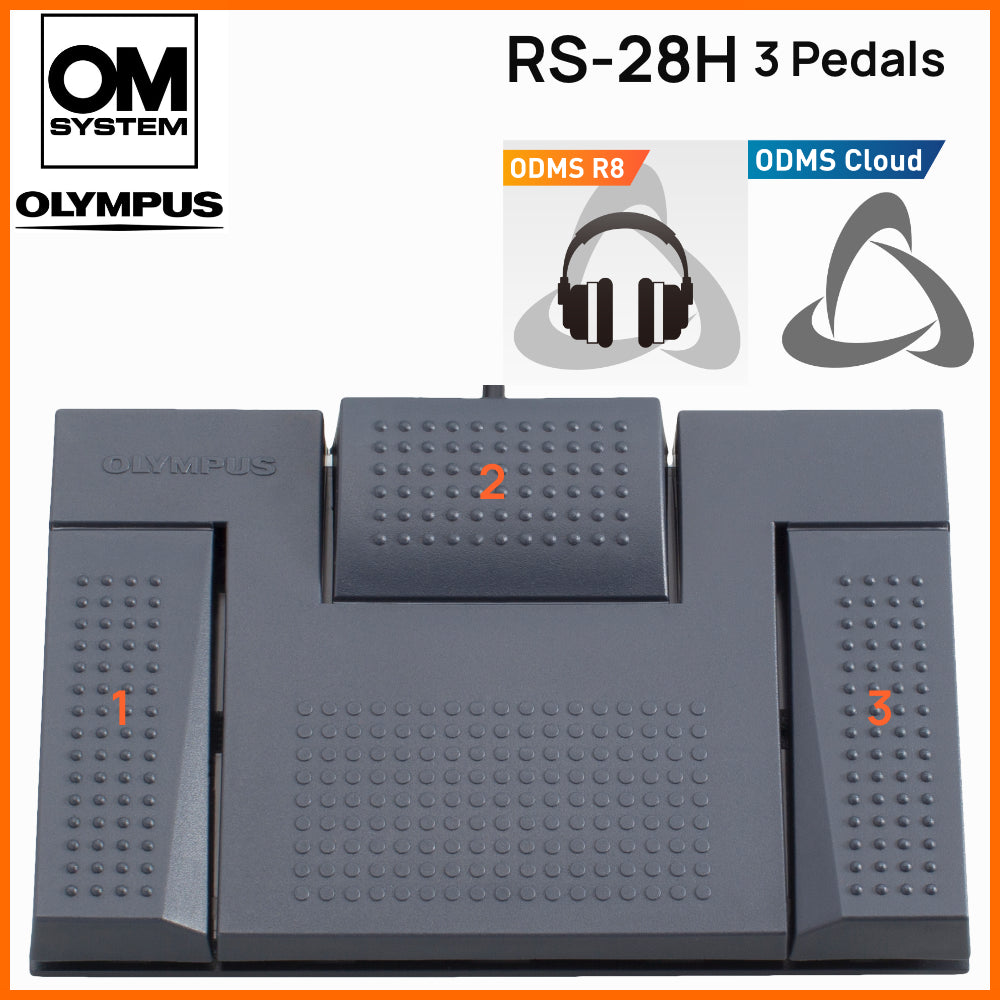 Olympus Professional Transcription Typing Foot Pedal - RS-31H & RS-28H