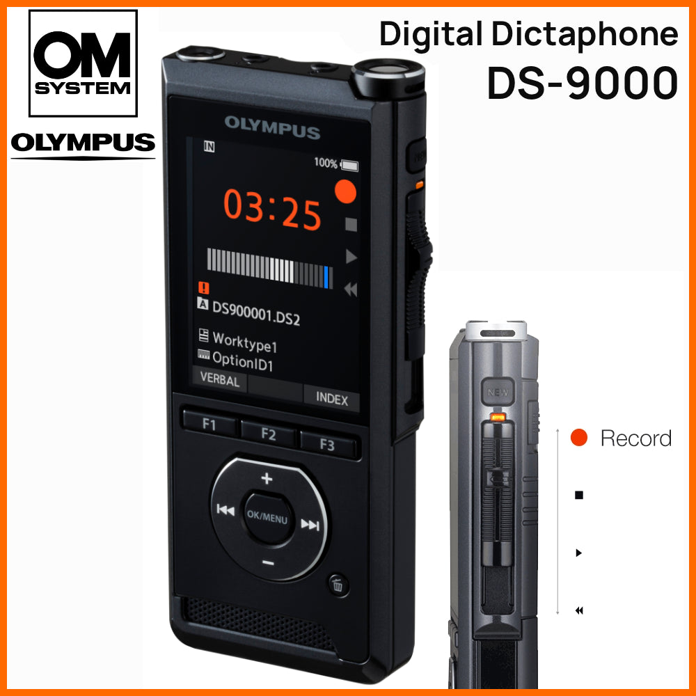 Olympus DS-9000 Pro Digital Dictation Dictaphone Kit for Windows & Mac