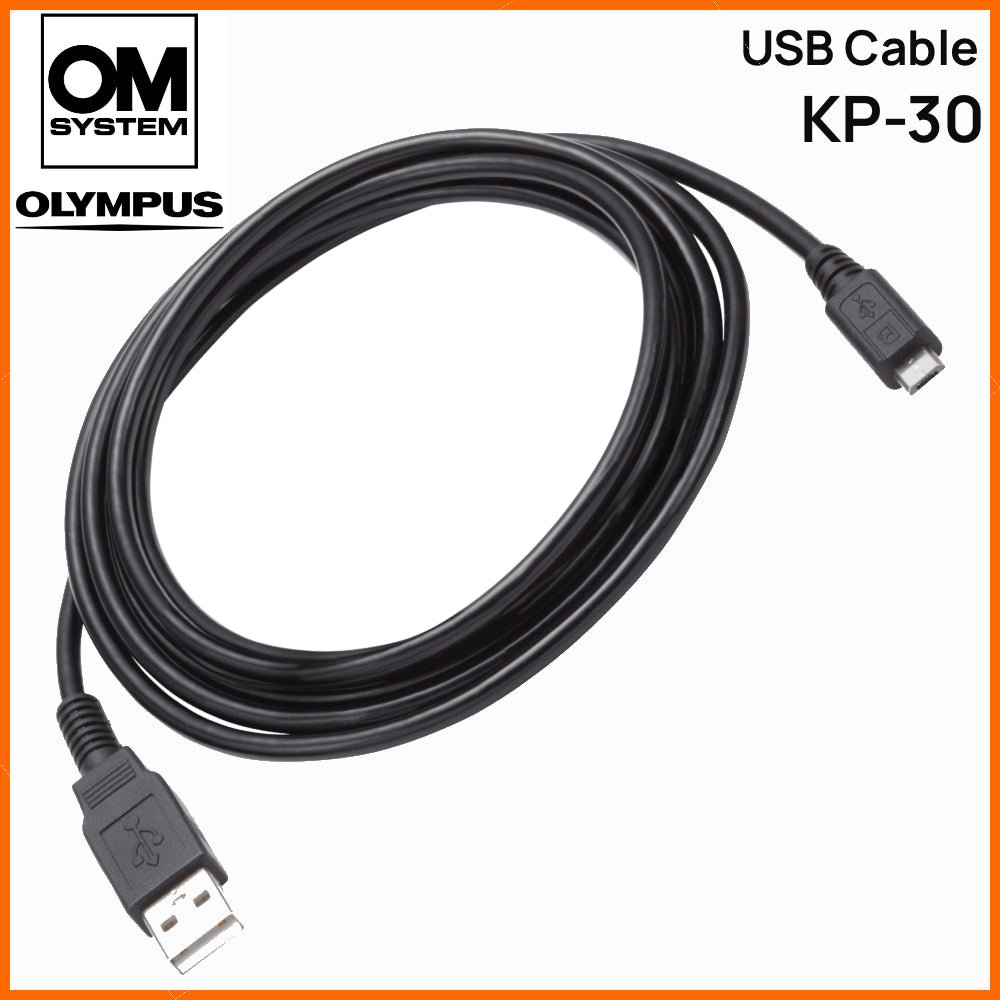 OM System Olympus KP-30 Micro USB Cable for DS Series Dictaphones ...