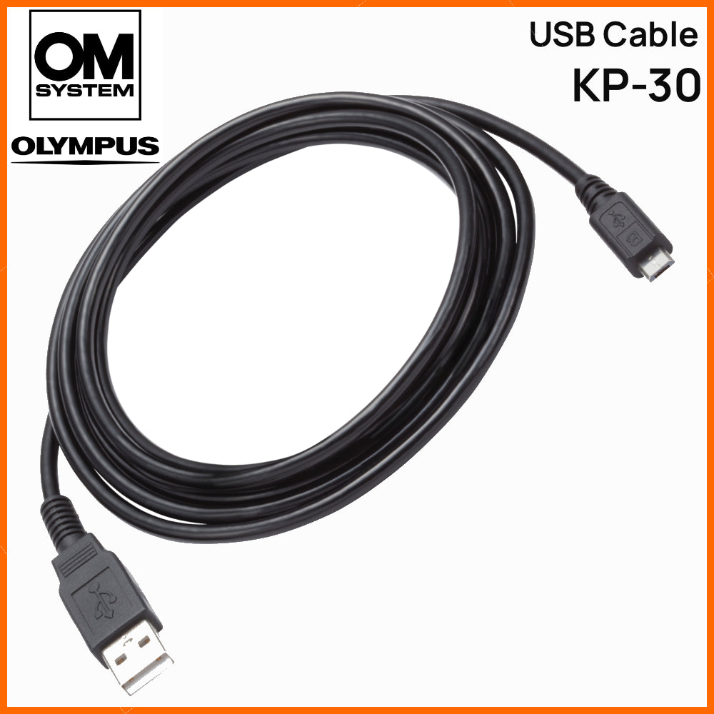 OM System Olympus KP-30 Micro USB Cable for DS Series Dictaphones & Dock