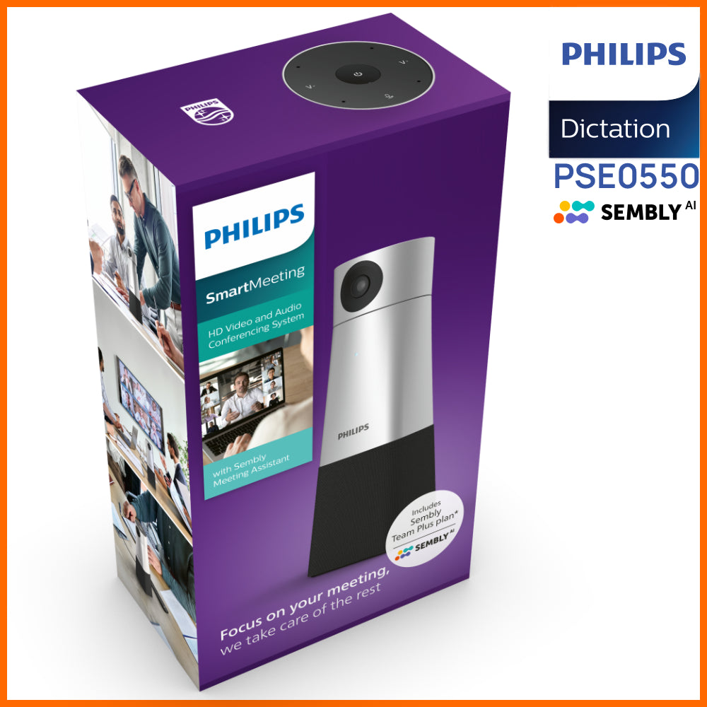 Philips SmartMeeting HD 360° Video & Audio Conference Mic and Camera PSE0550